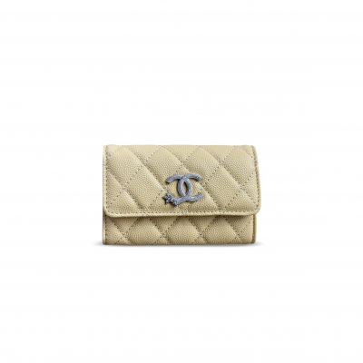 CHANEL 25B CC COMET LOGO FLAP CARD HOLDER AP4812 (11*8.5*3cm)